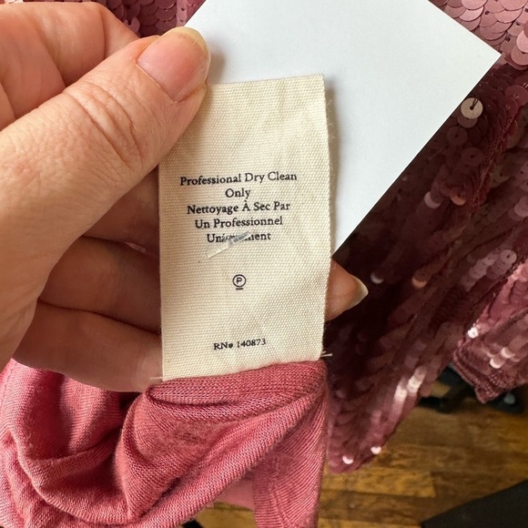 LOVESHACKFANCY Devers Keyhole-Front
Sequined Mini Dress - Picture 13 of 14